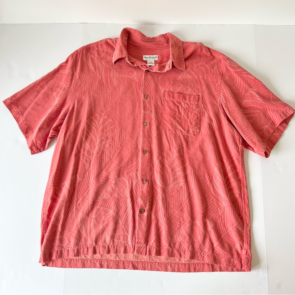 Norm Thompson XXL 100% Silk Button Down Shirt
